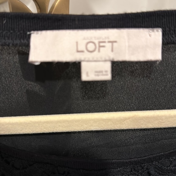 Loft crochet black sleeveless top - Picture 2 of 2